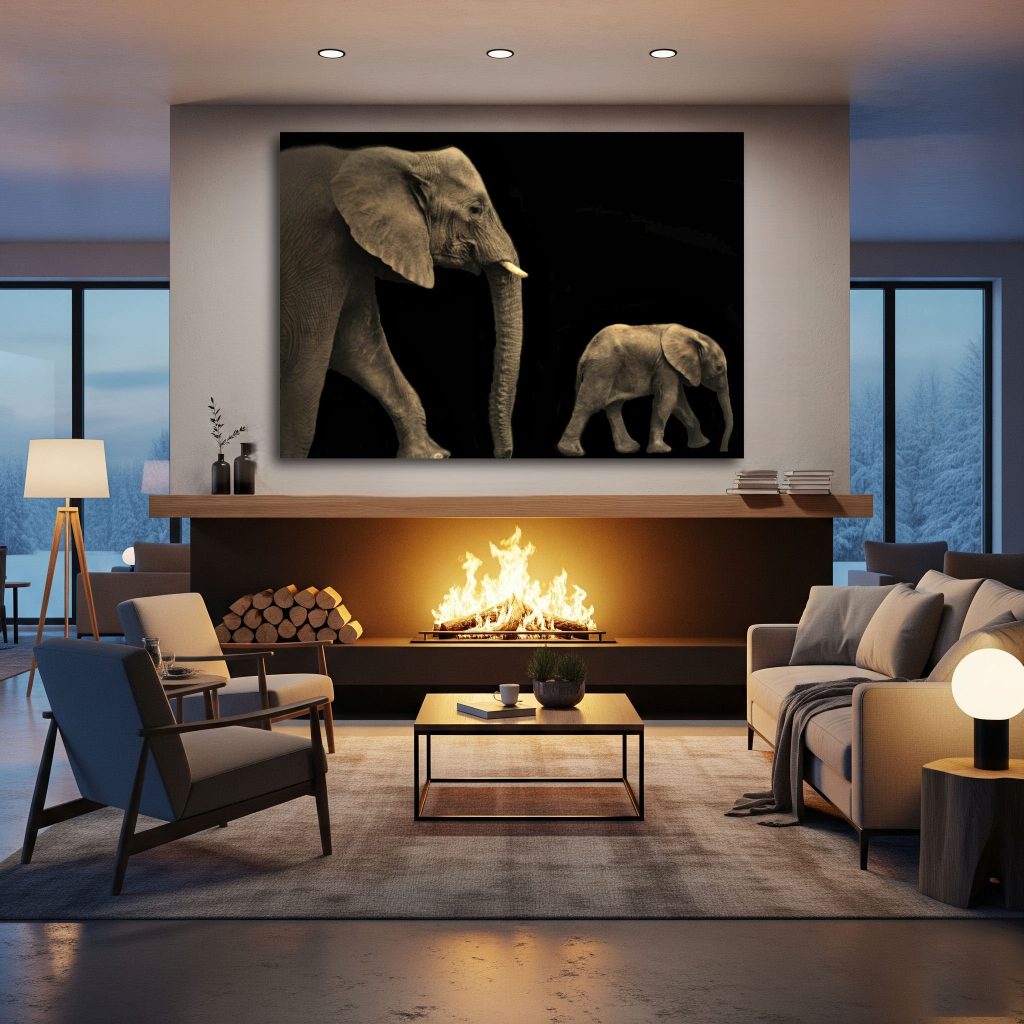 Mother & Baby Elephant